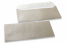 Värilliset helmiäiskuoret, hopea - 110 x 220 mm | PIT Packaging.fi | Kirjekuorimaa