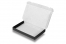 Mustat postituslaatikot - valkoisen sisäosan | PIT Packaging.fi | Kirjekuorimaa