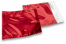 Värilliset metallinhohtoiset foliokuoret, punainen - 220 x 220 mm | PIT Packaging.fi | Kirjekuorimaa