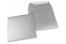 Värilliset paperikirjekuoret, hopea metallinhohtoinen - 160 x 160 mm | PIT Packaging.fi | Kirjekuorimaa