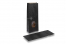 Paperipussi tasapohja musta - 105 x 65 x 298 mm ikkunalla, 500 ml | PIT Packaging.fi | Kirjekuorimaa
