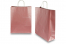 Paperikassi kierretyt kahvat - pinkki metallinhohtoinen, 320 x 120 x 410 mm, 100 g | PIT Packaging.fi | Kirjekuorimaa
