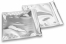 Värilliset metallinhohtoiset foliokuoret, hopea - 220 x 220 mm | PIT Packaging.fi | Kirjekuorimaa