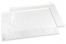 Valkoiset glassiinipaperipussit tarrasuljennalla - 550 x 500 mm, aukko pitkällä sivulla | PIT Packaging.fi | Kirjekuorimaa