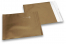 Kullanväriset mattametalliset foliokirjekuoret - 165 x 165 mm | PIT Packaging.fi | Kirjekuorimaa