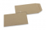 Kirjepussi värillinen - Ruskea voimapaperi, 65 x 105 mm | PIT Packaging.fi | Kirjekuorimaa