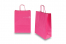 Paperikassi kierretyt kahvat - kirkkaanpinkki, 260 x 120 x 350 mm, 90 g | PIT Packaging.fi | Kirjekuorimaa