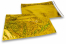 Värilliset metallinhohtoiset foliokuoret, holografinen, kulta - 229 x 324 mm | PIT Packaging.fi | Kirjekuorimaa