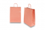 Paperikassi kierretyt kahvat - lohenpunainen, 260 x 120 x 350 mm, 90 g | PIT Packaging.fi | Kirjekuorimaa