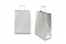 Paperikassi kierretyt kahvat - hopea, 260 x 120 x 350 mm, 90 g | PIT Packaging.fi | Kirjekuorimaa