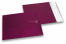 Viininpunaiset mattametalliset foliokirjekuoret - 165 x 165 mm | PIT Packaging.fi | Kirjekuorimaa