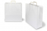 Paperikassi litteät kahvat - valkoinen, 450 x 170 x 420 mm | PIT Packaging.fi | Kirjekuorimaa