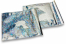Värilliset metallinhohtoiset foliokuoret, holografinen, hopea - 220 x 220 mm | PIT Packaging.fi | Kirjekuorimaa