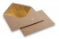 Vuoratut voimapaperikuoret - 114 x 162 mm (C 6) kulta | PIT Packaging.fi | Kirjekuorimaa