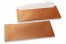 Värilliset helmiäiskuoret, kupari - 110 x 220 mm | PIT Packaging.fi | Kirjekuorimaa
