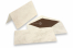 Marmoroitu kirjekuori (110 x 220 mm) ja kortti (105 x 210 mm) - ruskea marmori, ruskea vuoraus | PIT Packaging.fi | Kirjekuorimaa