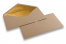 Vuoratut voimapaperikuoret - 110 x 220 mm (EA 5/6) kulta | PIT Packaging.fi | Kirjekuorimaa