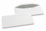 Valkoiset paperikirjekuoret, 110 x 220 mm (DL), 80 gramman, liimasuljenta, paino n. 4 g.  | PIT Packaging.fi | Kirjekuorimaa