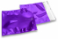 Värilliset metallinhohtoiset foliokuoret, violetti - 165 x 165 mm | PIT Packaging.fi | Kirjekuorimaa