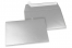 Värilliset paperikirjekuoret, hopea metallinhohtoinen - 114 x 162 mm | PIT Packaging.fi | Kirjekuorimaa