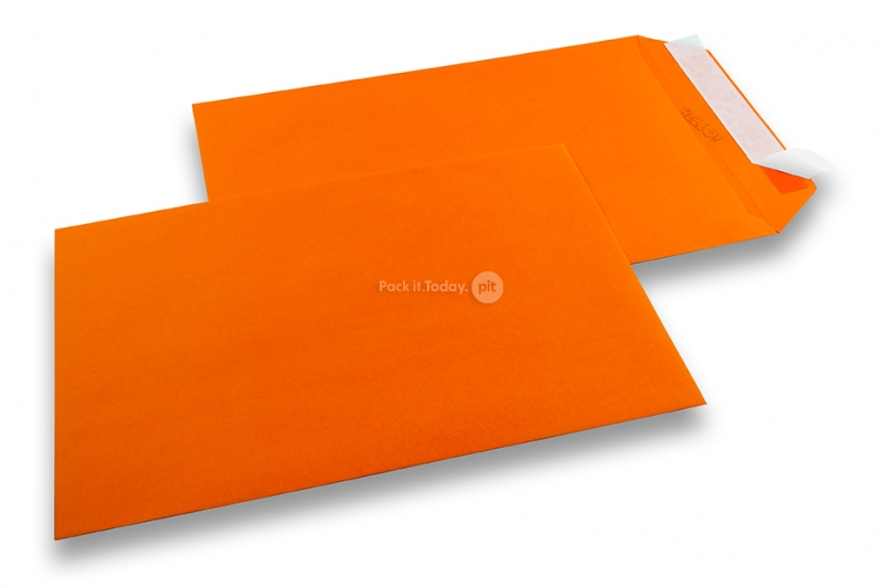 Värilliset paperikirjekuoret, oranssi - 229 x 324 mm
