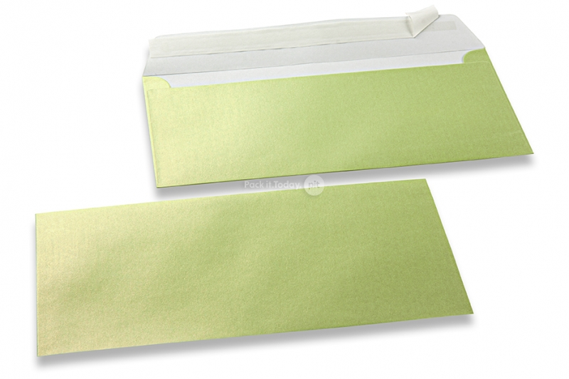 Värilliset helmiäiskuoret, limenvihreä - 110 x 220 mm