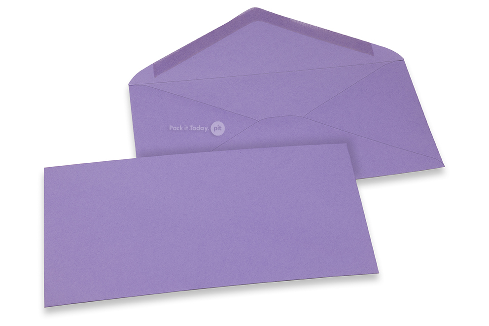 Värilliset korttikuoret - violetti, 110 x 220 mm