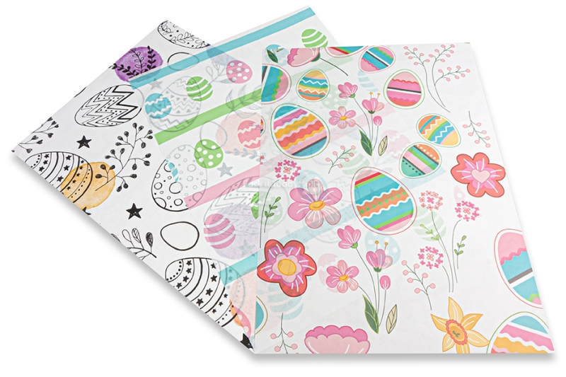 Pääsiäisaiheinen silkkipaperi