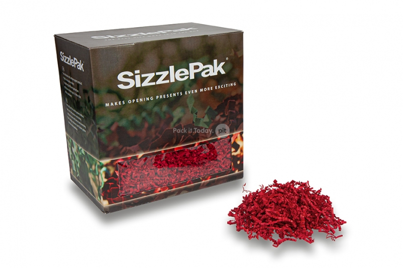 Paperisilppu SizzlePak - Tummanpunainen (1,25 kg), 80 gramman paperia