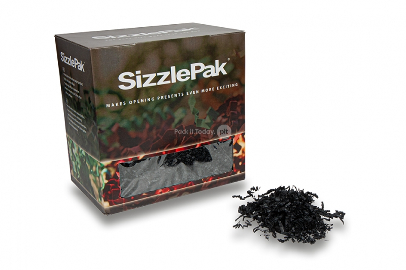 Paperisilppu SizzlePak - Musta (1,25 kg), 80 gramman paperia