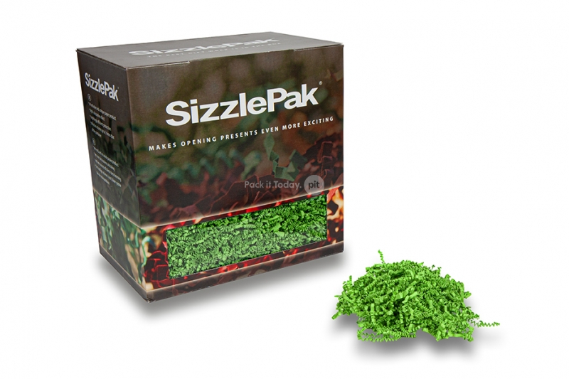 Paperisilppu SizzlePak - Limenvihreä (1,25 kg), 80 gramman paperia