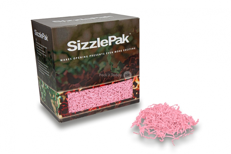 Paperisilppu SizzlePak - Vaaleanpunainen (1,25 kg), 80 gramman paperia