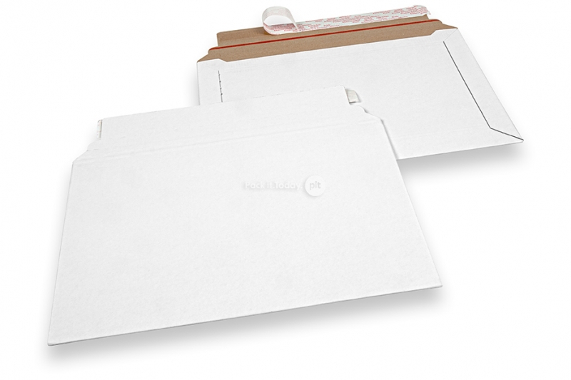 Valkoiset aaltopahvikuoret - 245 x 345 mm