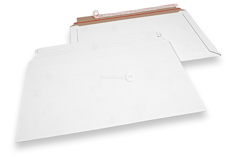 Valkoiset aaltopahvikuoret - 320 x 485 mm
