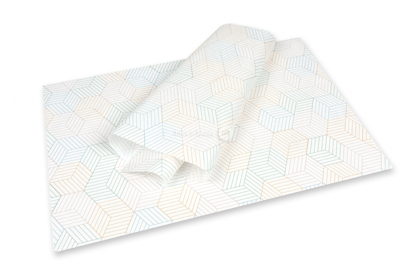 Silkkipaperi - värilliset kuutiot