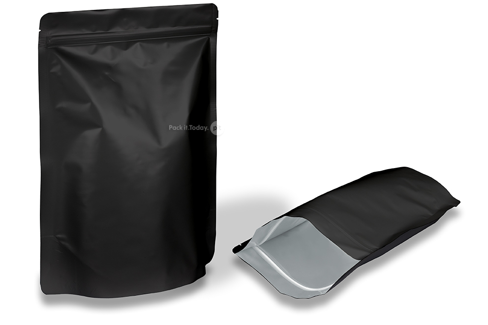 Matt musta pystypussi - 200 x 300 x 100 mm, 1800 ml