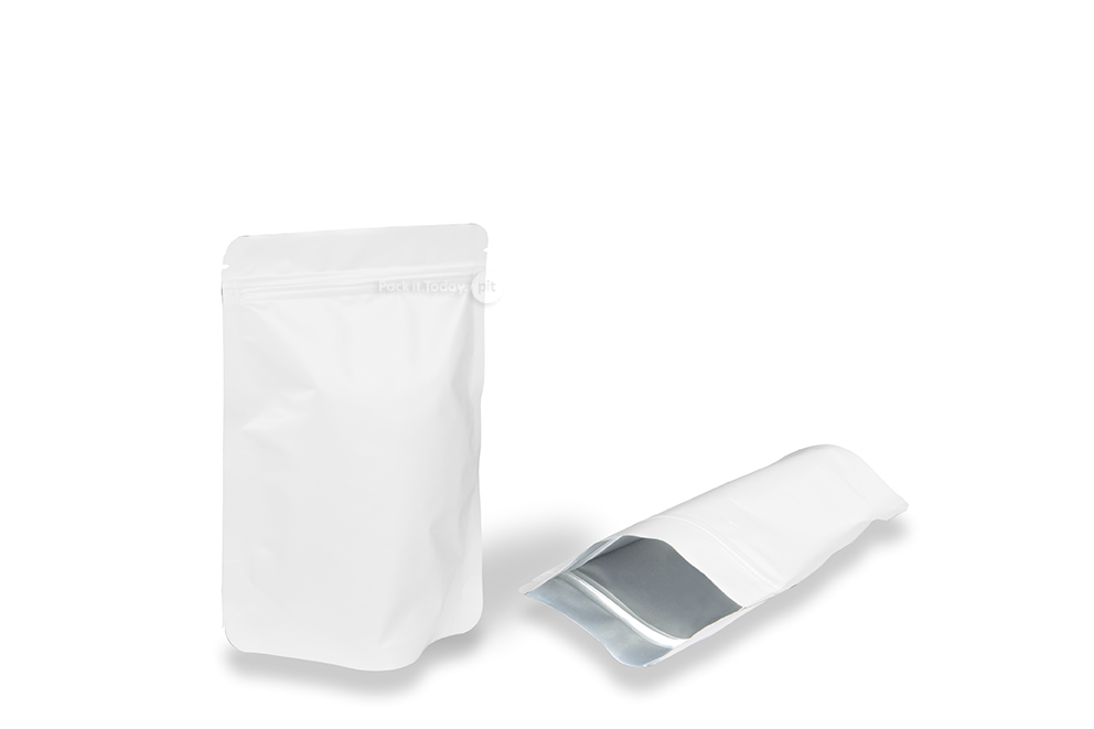 Pystypussi valkoinen voimapaperi - 130 x 225 x 70 mm, 500 ml